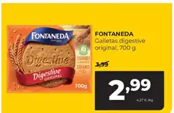 Alimerka FONTANEDA Galletas digestive original oferta