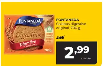 Alimerka FONTANEDA Galletas digestive original oferta