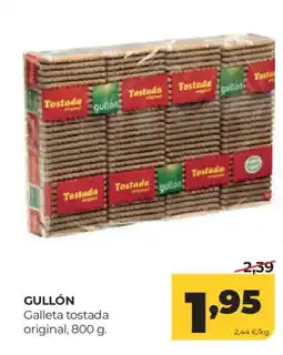 Alimerka GULLÓN Galleta tostada original oferta