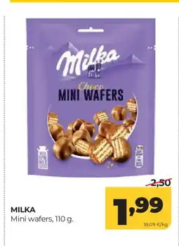 Alimerka MILKA Mini wafers oferta