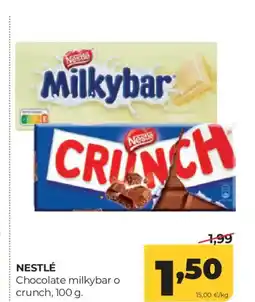 Alimerka NESTLÉ Chocolate milkybar o crunch oferta