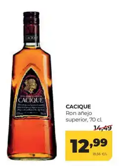 Alimerka CACIQUE Ron añejo superior oferta