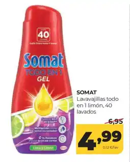 Alimerka SOMAT Lavavajillas todo en 1 limón, 40 lavados oferta