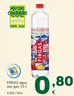 HiperDino FIRGAS agua con gas oferta