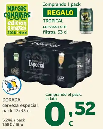 HiperDino DORADA cerveza especial oferta