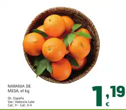 HiperDino Naranja de mesa oferta