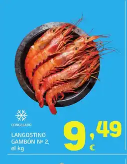 HiperDino Langostino gambón n° 2 oferta