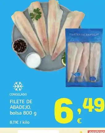HiperDino Filete de abadejo oferta