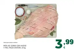 HiperDino Pata de cerdo con hueso y piel pieza entera oferta