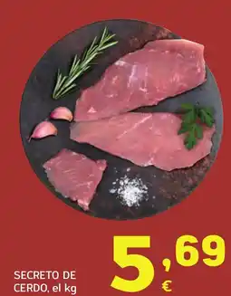 HiperDino Secreto de cerdo oferta