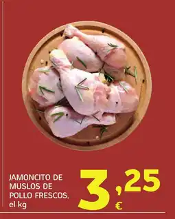 HiperDino Jamoncito de muslos de pollo frescos oferta