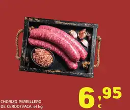 HiperDino Chorizo parrillero de cerdo/vaca oferta