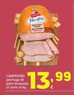 HiperDino CAMPOFRÍO pechuga de pavo braseado, al corte oferta