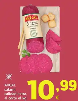 HiperDino ARGAL salami calidad extra, al corte oferta