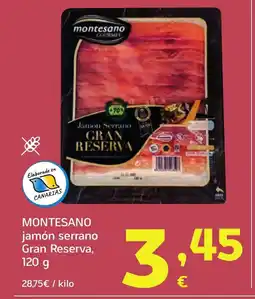 HiperDino MONTESANO jamón serrano Gran Reserva oferta