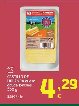 HiperDino CASTILLO DE HOLANDA queso gouda lonchas oferta