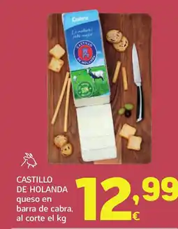 HiperDino CASTILLO DE HOLANDA queso en barra de cabra oferta