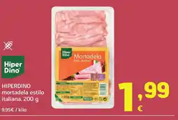 HiperDino HIPERDINO mortadela estilo italiana, oferta