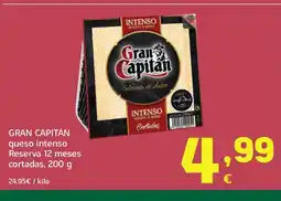 HiperDino GRAN CAPITÁN queso intenso Reserva 12 meses cortadas oferta
