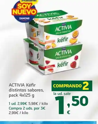 HiperDino ACTIVIA Kéfir distintos sabores oferta
