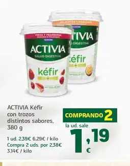 HiperDino ACTIVIA Kéfir con trozos distintos sabores oferta