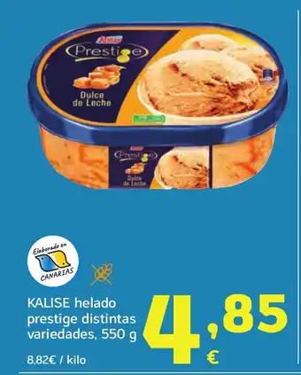 HiperDino KALISE helado prestige distintas variedades oferta