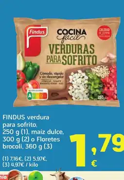 HiperDino FINDUS verdura para sofrito oferta