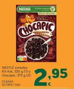 HiperDino NESTLÉ cereales Kit Kat,o chocapic oferta