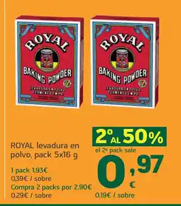 HiperDino ROYAL levadura en polvo oferta