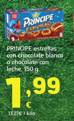 HiperDino PRINCIPE estrellas con chocolate blanco o chocolate con leche oferta
