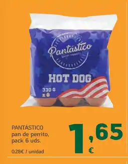 HiperDino PANTÁSTICO pan de perrito, pack 6 uds. oferta