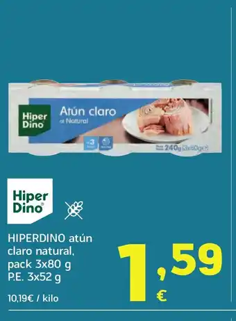 HiperDino HIPERDINO atún claro natural oferta