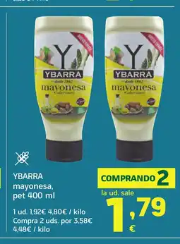 HiperDino YBARRA mayonesa, pet oferta
