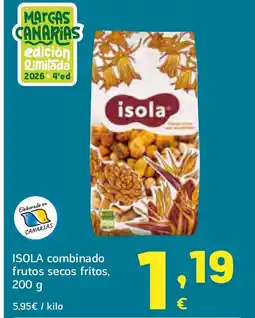 HiperDino ISOLA combinado frutos secos fritos oferta