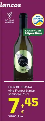 HiperDino FLOR DE CHASNA vino Frenesí blanco semiseco oferta