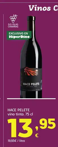 HiperDino HACE PELETE vino tint oferta