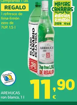 HiperDino AREHUCAS ron blanco oferta