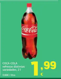 HiperDino COCA-COLA refresco distintas variedades oferta