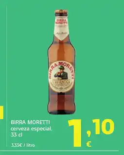 HiperDino BIRRA MORETTI cerveza especial oferta