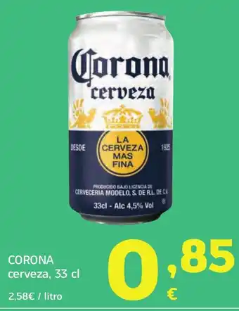 HiperDino CORONA cerveza oferta