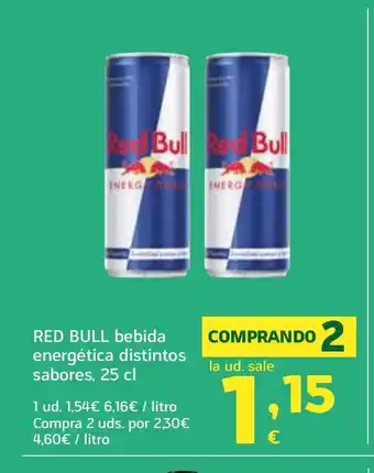 HiperDino RED BULL bebida energética distintos sabores oferta