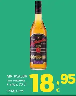 HiperDino MATUSALEM ron reserva 7 años oferta