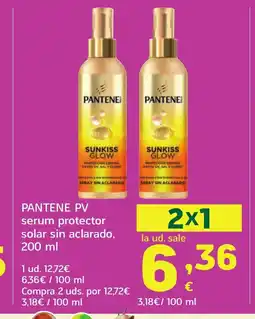 HiperDino PANTENE PV serum protector solar sin aclarado oferta