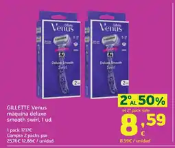 HiperDino GILLETTE Venus máquina deluxe smooth swirl, 1 ud. oferta