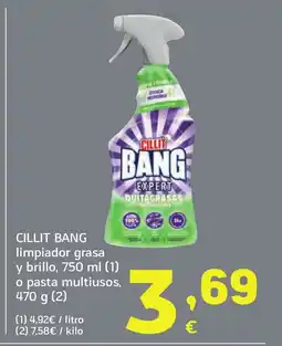 HiperDino CILLIT BANG limpiador grasa y brillo,o pasta multiusos oferta