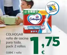 HiperDino COLHOGAR rollo de cocina para todo, pack 2 rollos oferta