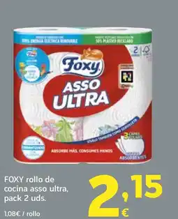 HiperDino FOXY rollo de cocina asso ultra, pack 2 uds oferta