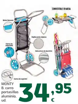 HiperDino MONTY B. carro portasillas aluminio oferta