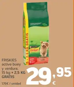 HiperDino FRISKIES active buey y verdura oferta