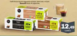 Sorli NESCAFÉ Cafè Dolce Gusto espresso intens, amb llet o tallat oferta